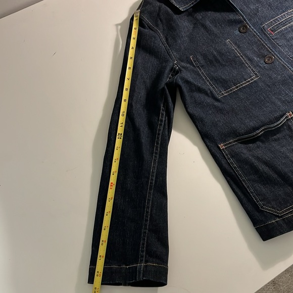 Eddie Bauer Outdoor Outfitter Button Down Denim Jean Jacket Size Petite Small - Picture 9 of 9